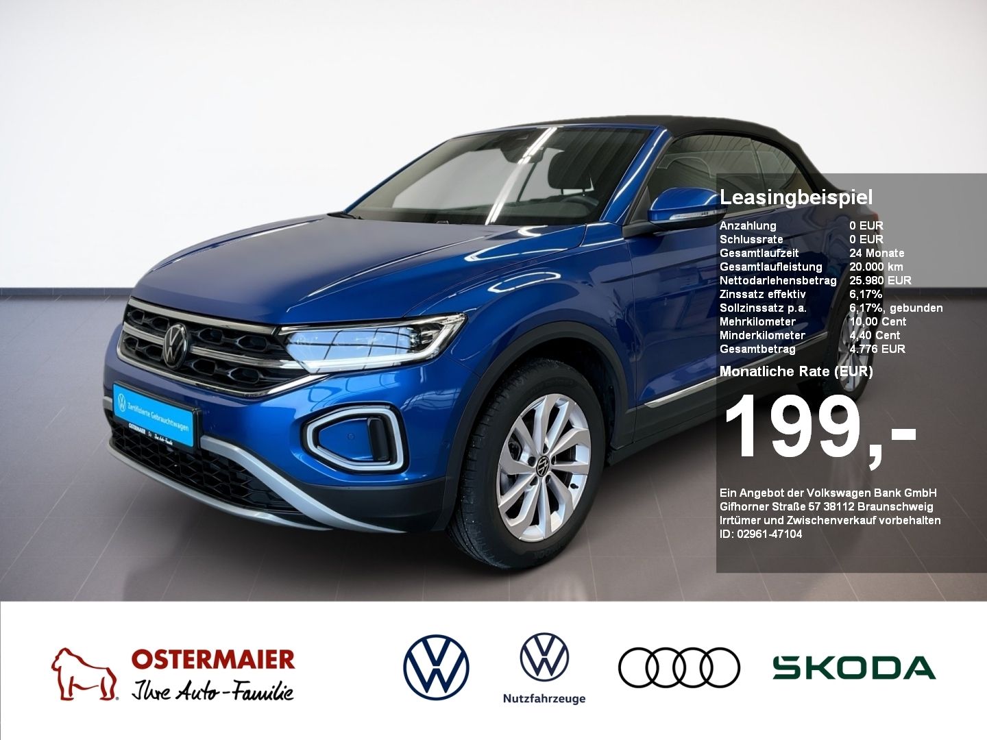 Volkswagen T-Roc Cabriolet STYLE 1.0TSI 116PS STDHZG.NAVI.L