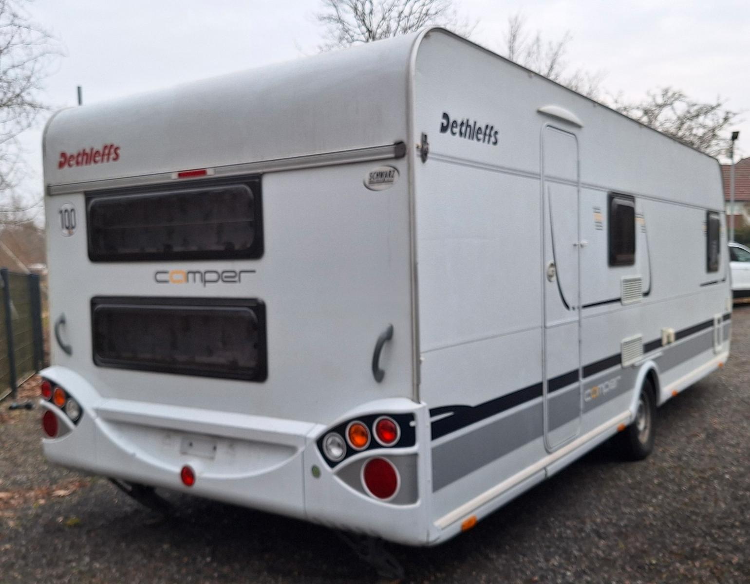 Dethleffs Camper 560 FMK mit Etagenbetten,Festbett,Vorzelt