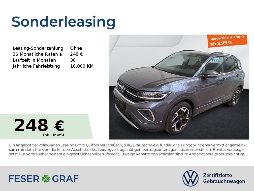 Volkswagen T-Cross R-Line 1.5 TSI DSG Navi AHK Kamera LED S
