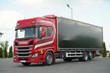 Scania R 410 / FIRANKA 9,5 M  / 6x2 / OŚ PODNOSZONA /