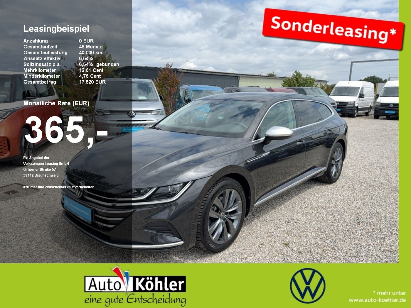 Volkswagen Arteon SB Elegance TSi DSG Matrix ACC AHK AUT LM