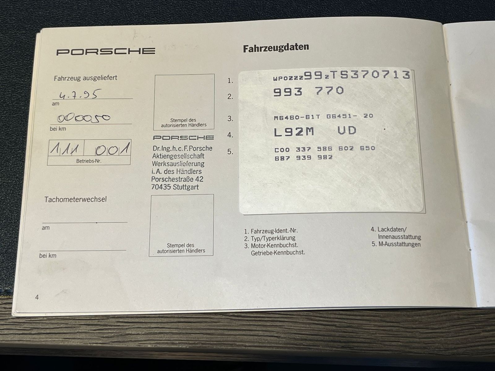 Fahrzeugabbildung Porsche 993 3.6 Turbo*Schiebedach*Deutsch*Sammlerstück*
