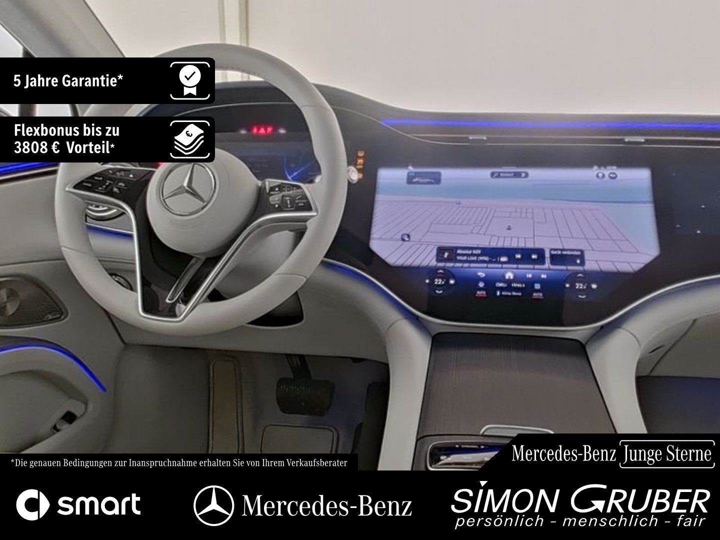 Fahrzeugabbildung Mercedes-Benz EQS 580 4M Exklusiv 4*Massage Sitzklima Mod 2026