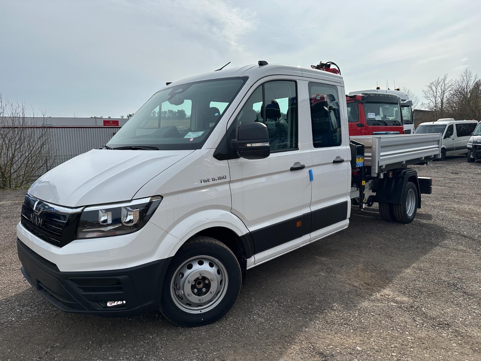 MAN 6.160 TGE Kipper Kran