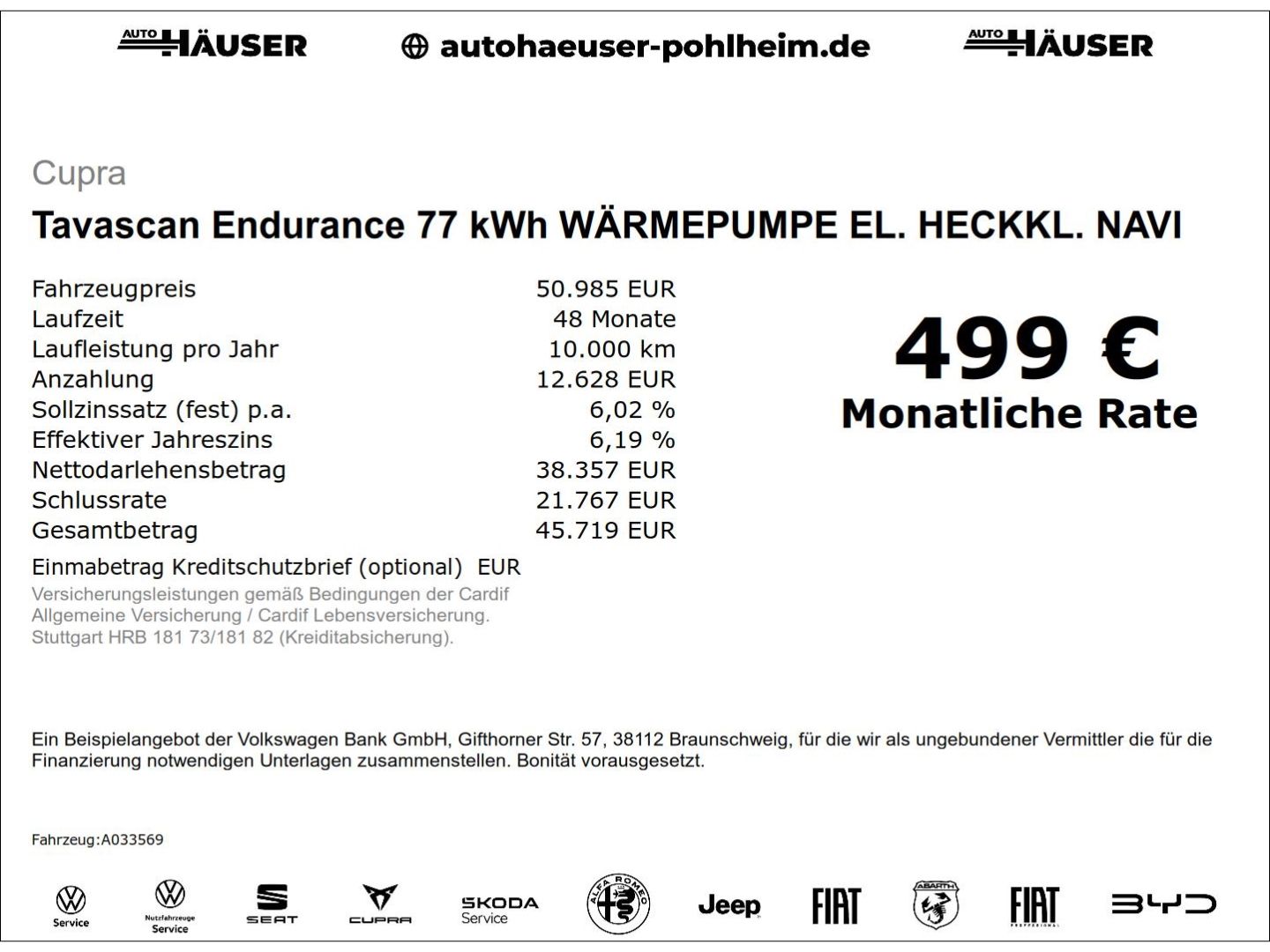 Cupra Tavascan Endurance 77 kWh WÄRMEPUMPE EL. HECKKL. imagem 2