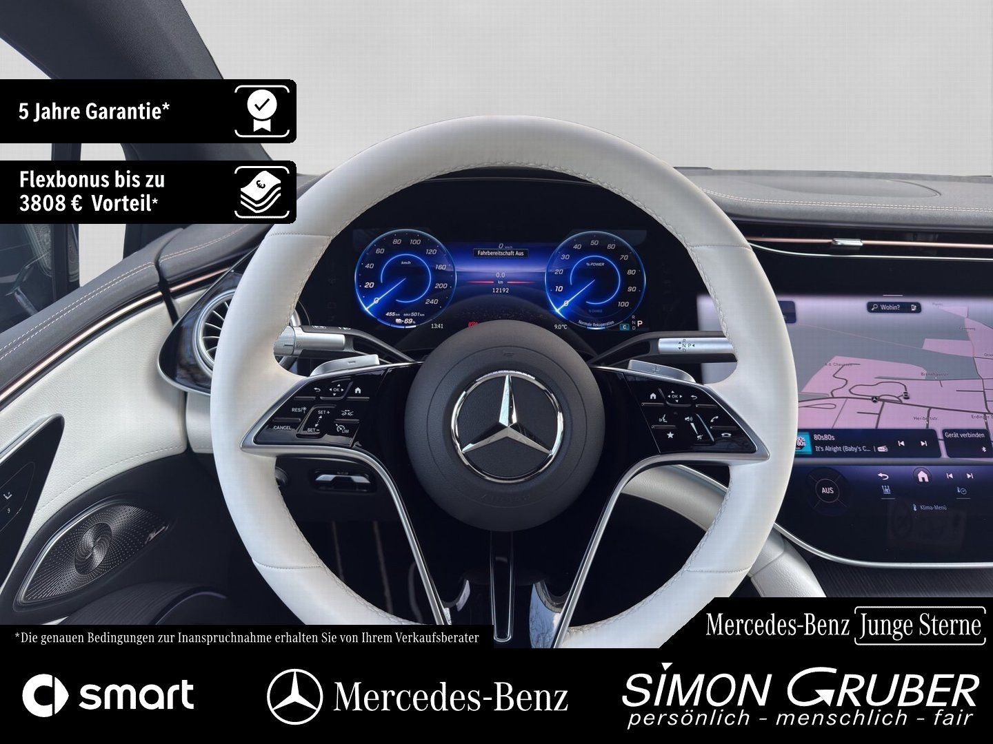 Fahrzeugabbildung Mercedes-Benz EQS 450+ Manufaktur Leder tiefweiss!!! Mod 2025