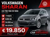 Volkswagen Sharan 2.0 TDI 150 CV-AUT-E6-KM54.000 - Volkswagen Sharan: V6