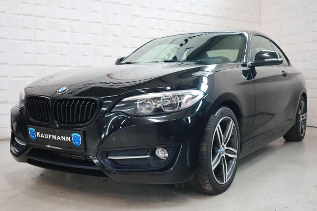 BMW 220d Coupe Sport Line SHZ PDC Klima Tempo.8-fach