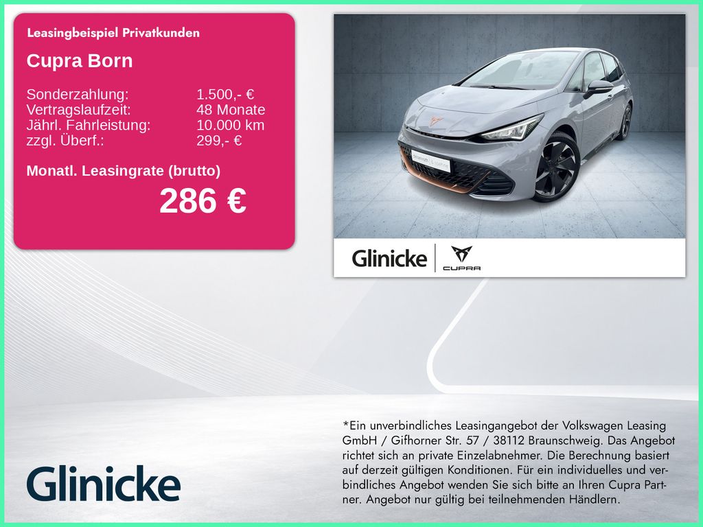 Cupra Born W-Pumpe/Nav/Kam/ACC/LED/SHZ/LHZ/Assist/19"