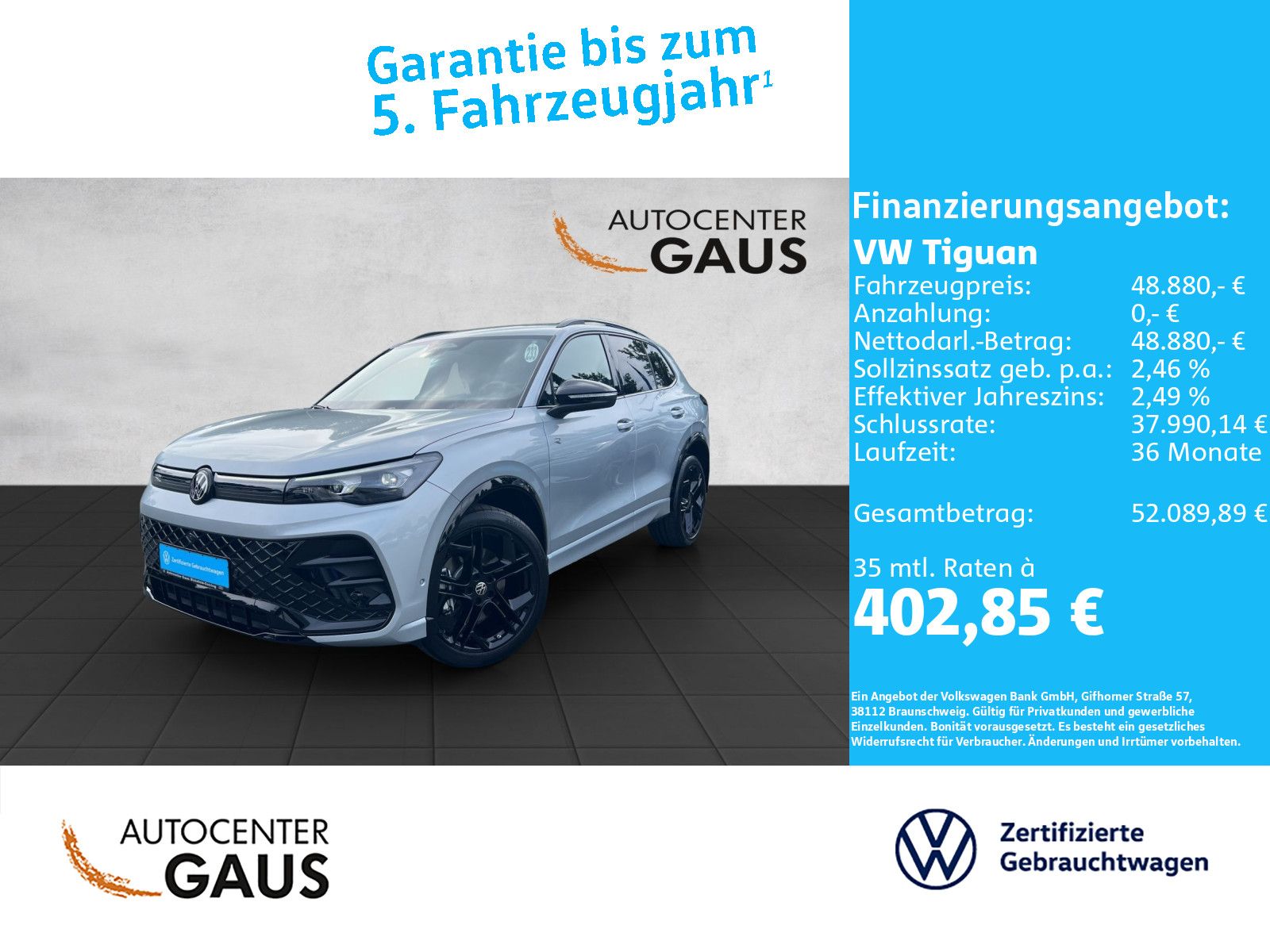 Tiguan R-Line 2.0 TSI DSG 4M AHK*ACC*Black Style