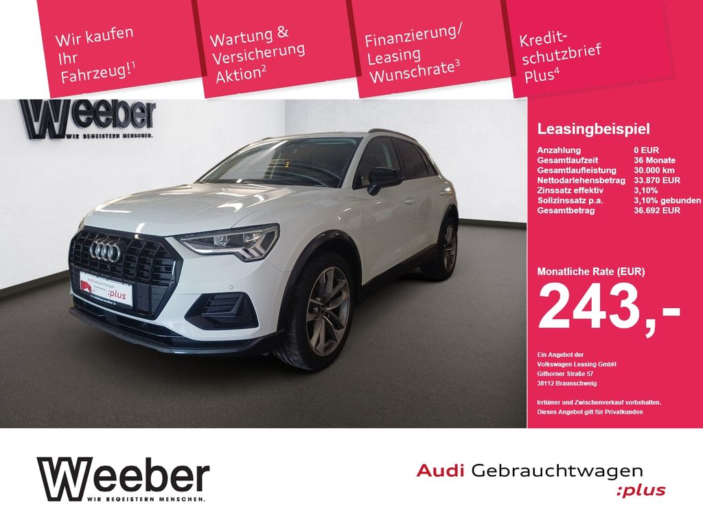 Audi Q3 *AHK*NAVI*LED*19ZOLL*BLACKSTYLE*KESSY*5J GAR