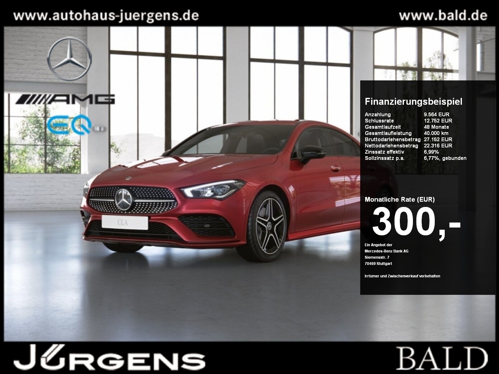 Mercedes-Benz CLA 250 e Coupé AMG-Sport LED Cam Burm Night 18'