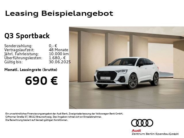 AUDI Q3 Sportback 40 TFSI qu. S line S tronic *SONOS*