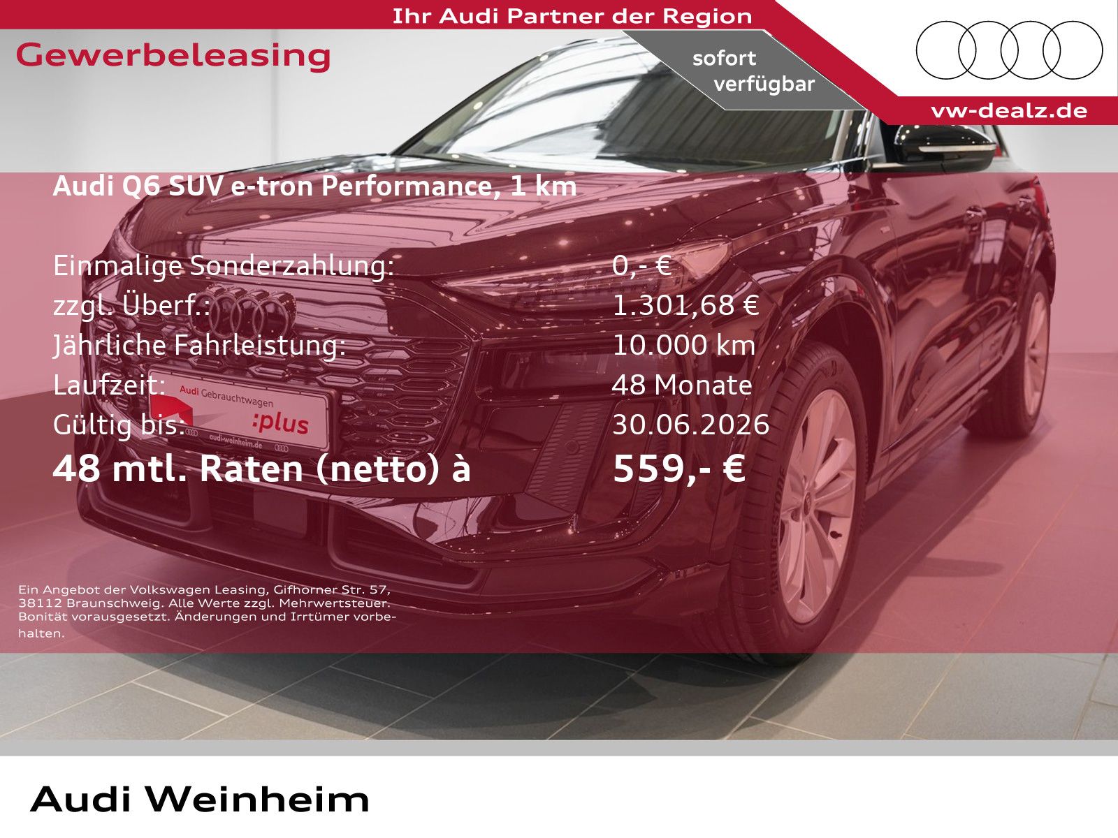 Audi Q6 SUV e-tron performance NAVI Klima LED HeadUp