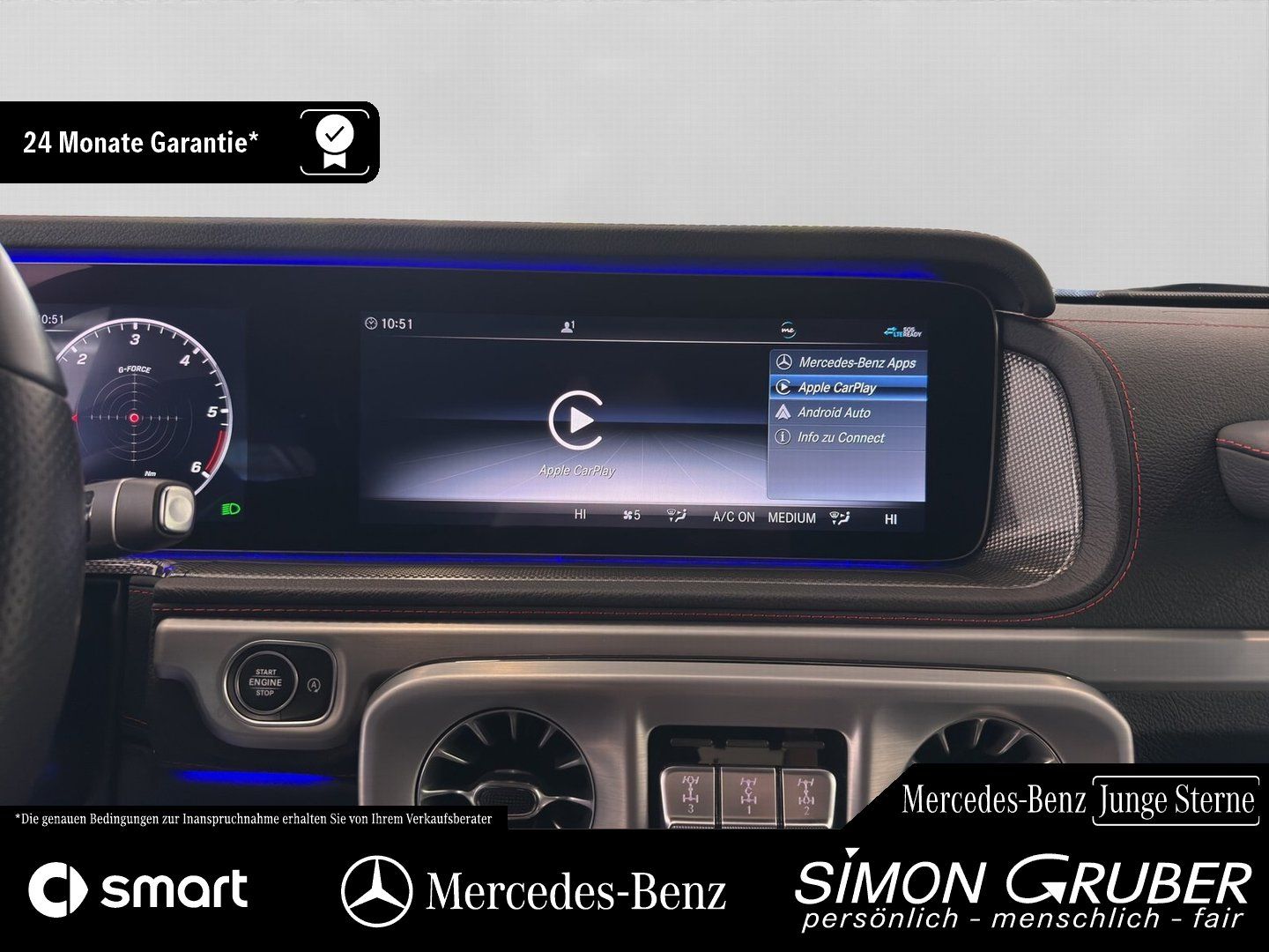 Fahrzeugabbildung Mercedes-Benz G 400 d AMG Line Exklusiv Widescreen 360 20 Zoll