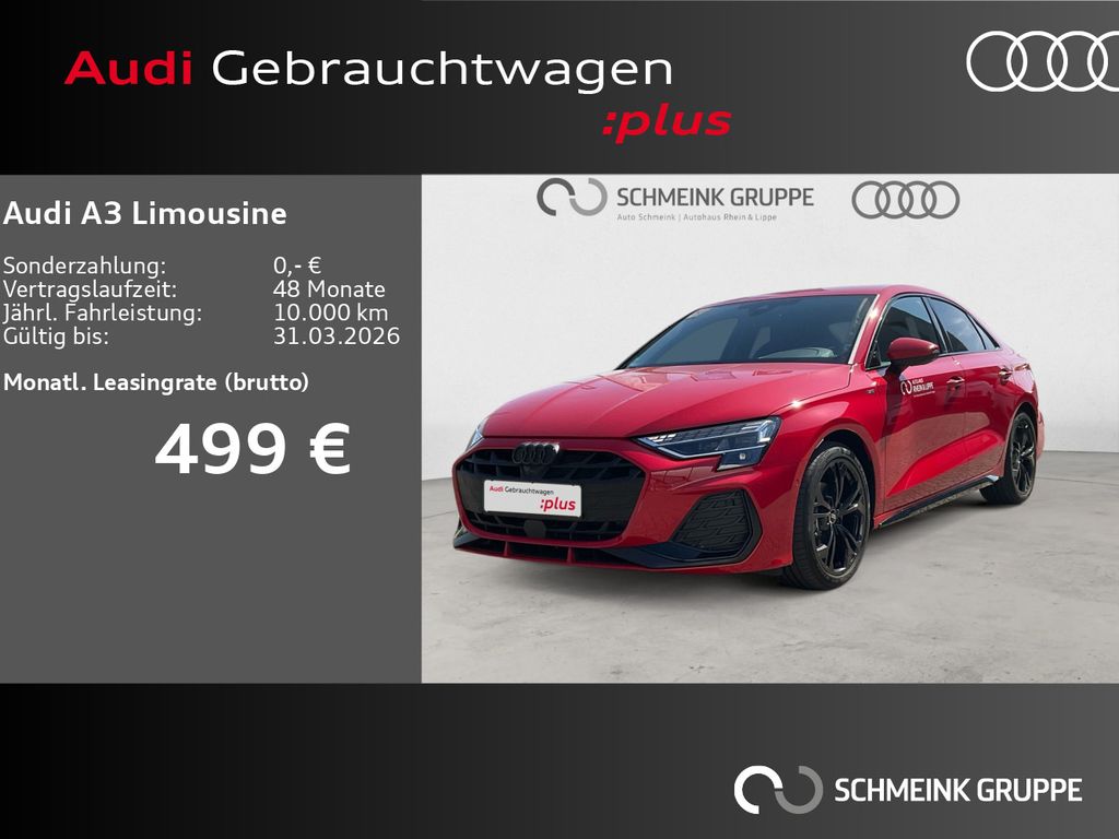 A3 Limousine 35 TDI S line 360° AHK ACC Amb+ LED