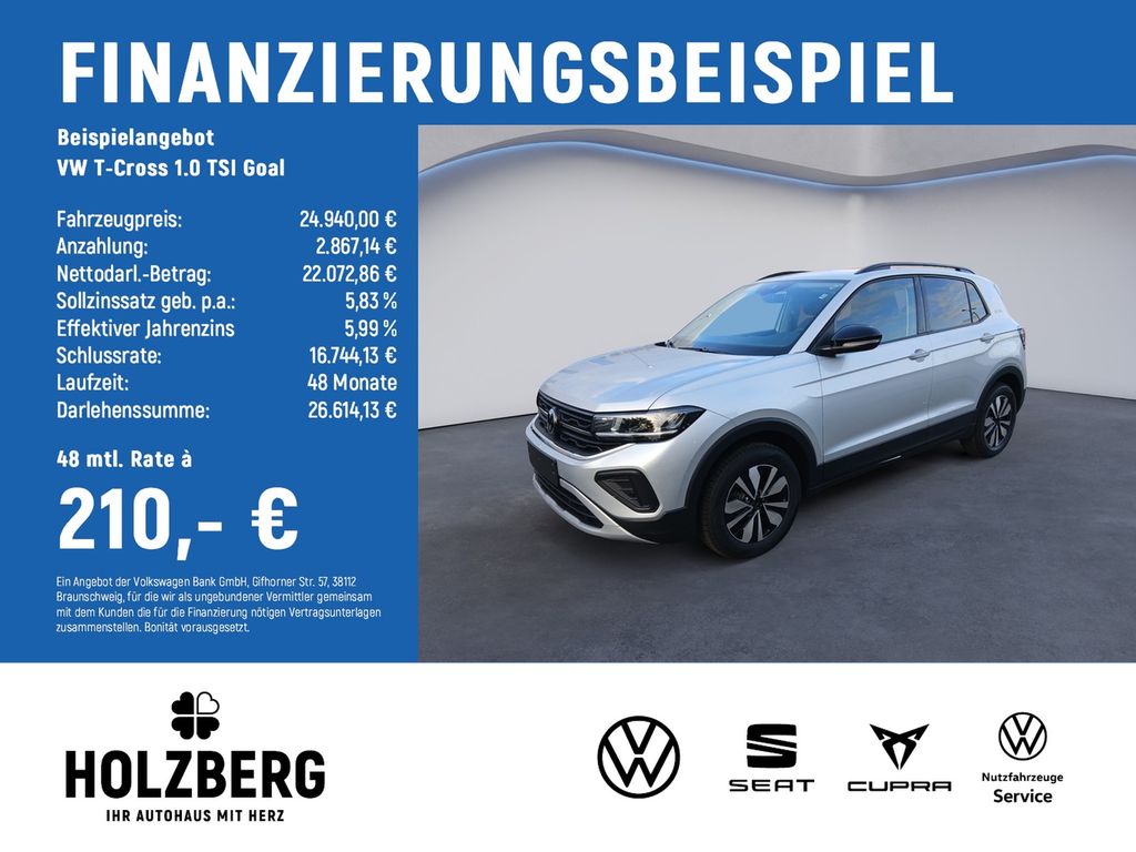 T-Cross 1.0 TSI Goal ACC+SHZ+GJR+KAMERA+AHK