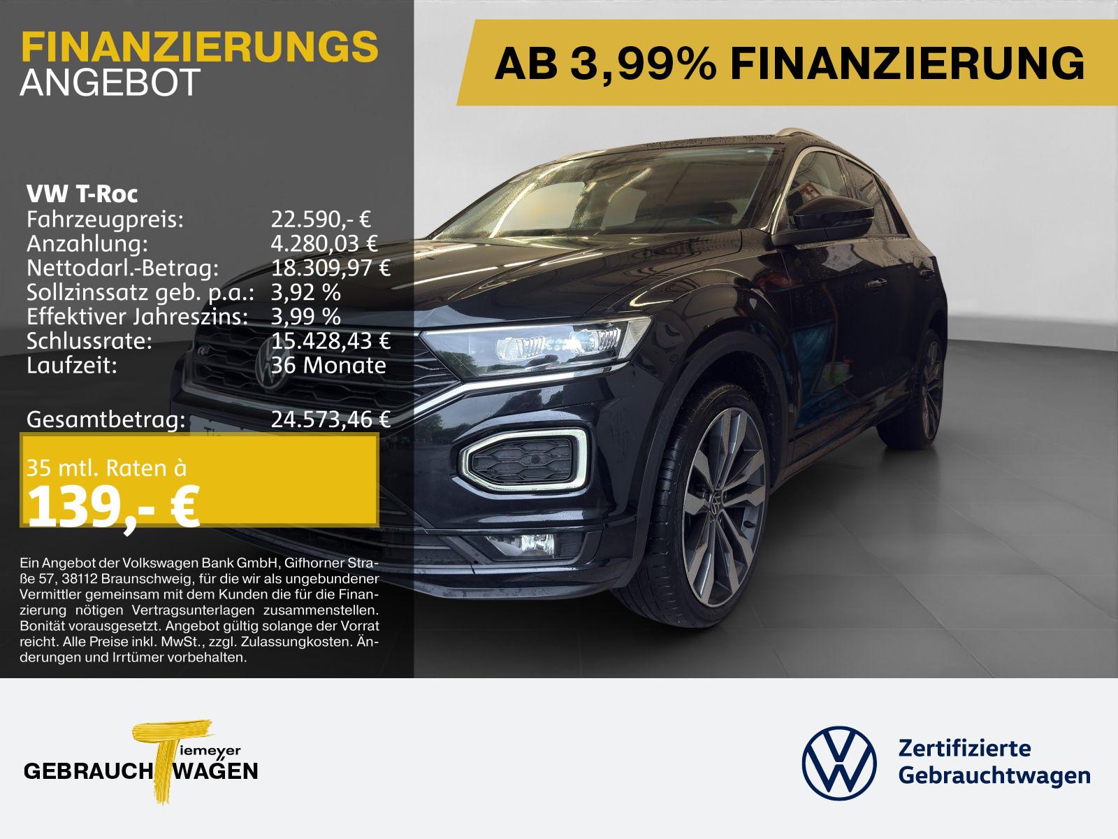 Volkswagen T-Roc 1.5 TSI DSG R-LINE PANO LM19 LED