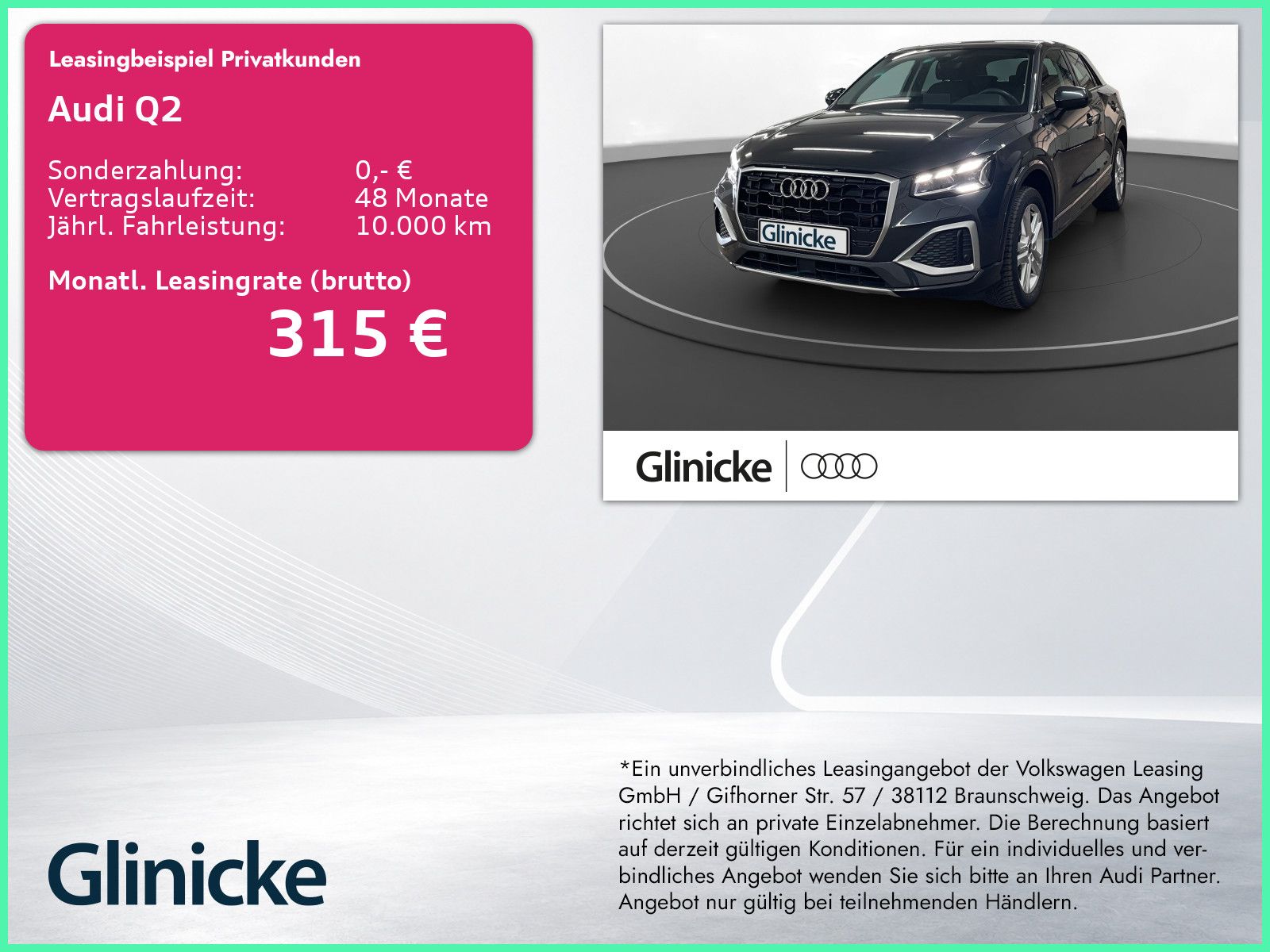 Audi Q2 35 TFSI advanced S tronic LED LM 17" Klima