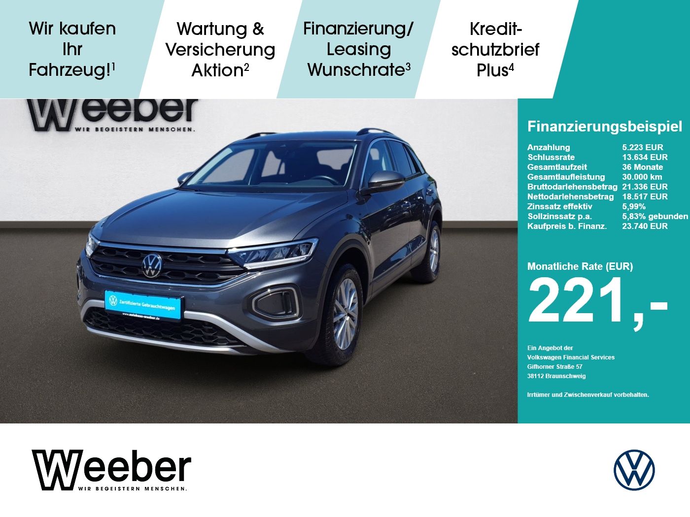 Volkswagen T-Roc LIFE *STHZ*NAVI*LED*KAMERA*KEYLESS*APP-CON
