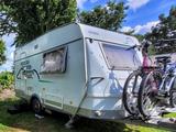 HYMER / ERIBA / HYMERCAR Schöner Eriba Nova 392 A / 390, Mover, Vorzelt - HYMER / ERIBA Wohnwagen Nova 390