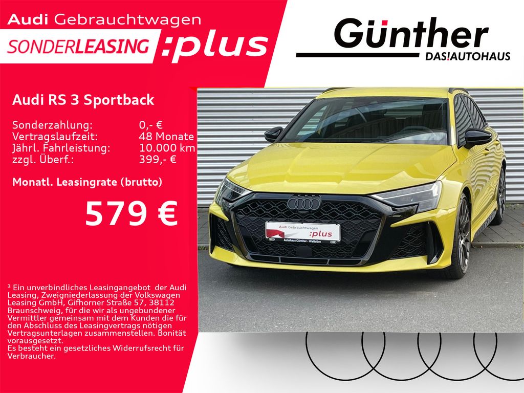 Audi RS 3 Sportback +WINTERRÄDER+SPORTABGAS+HEAD UP+