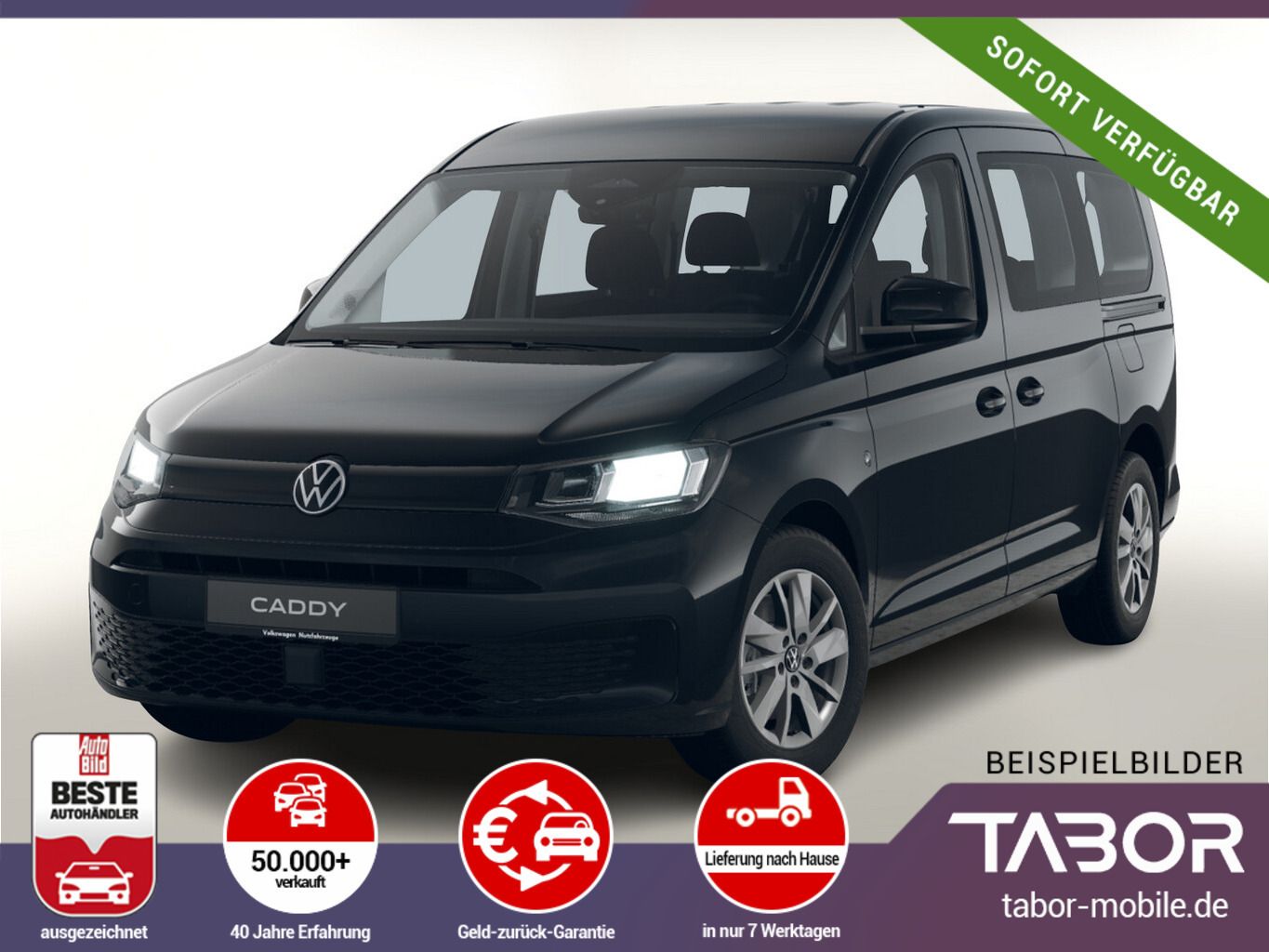 Volkswagen Caddy Maxi 7S SHZ LM AC(2Zone) ACC Kam UVP-28%*