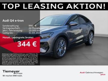 Audi Leasingangebot: Audi Q4 e-tron Sportback 35 2x S LINE LM21 AHK MATRIX