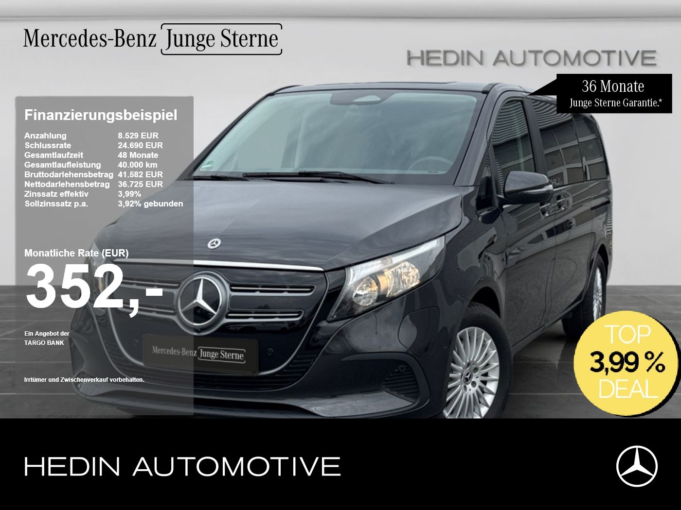 Mercedes-Benz EQV 250 Lang MBUX|SHZ|DISTR|KAM|Facelift