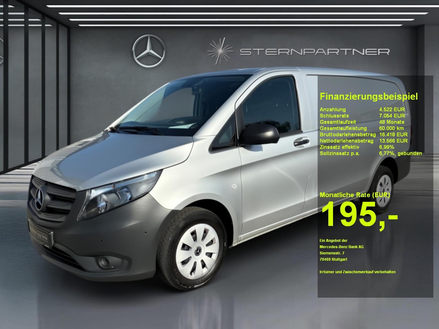 Mercedes-Benz Vito 114 CDI Kasten Lang Navi+Klima+Kam+n. GEWER