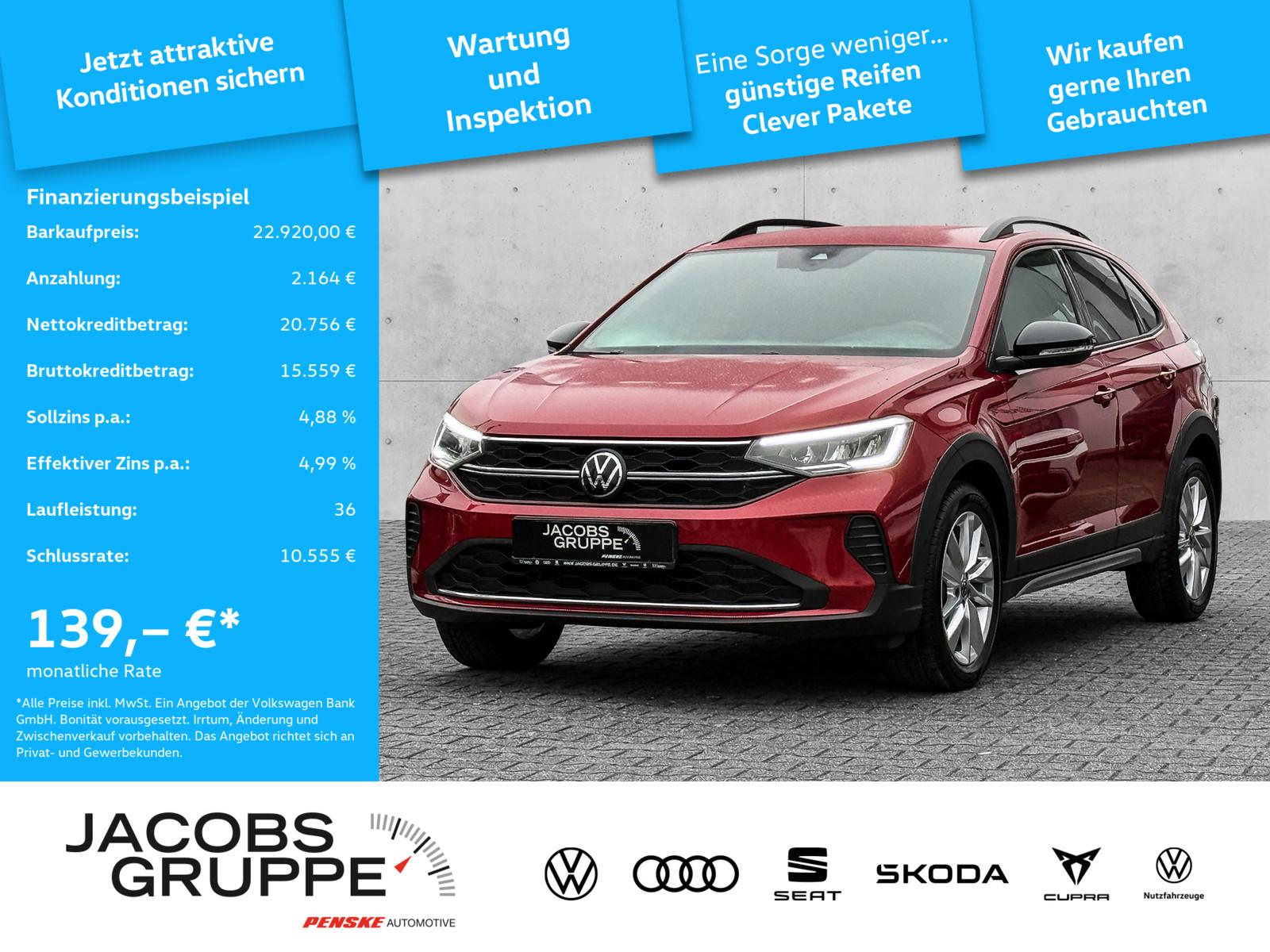 Volkswagen Taigo 1.0 TSI DSG LED/Navi/Sitzh./Allwetter Goal