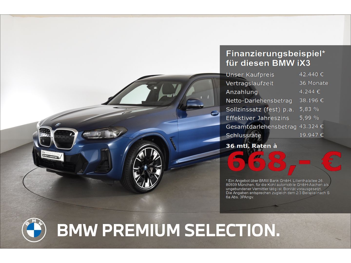 BMW iX3 Impressive M Sport Rückfahrkamera Harman Kar foto 1