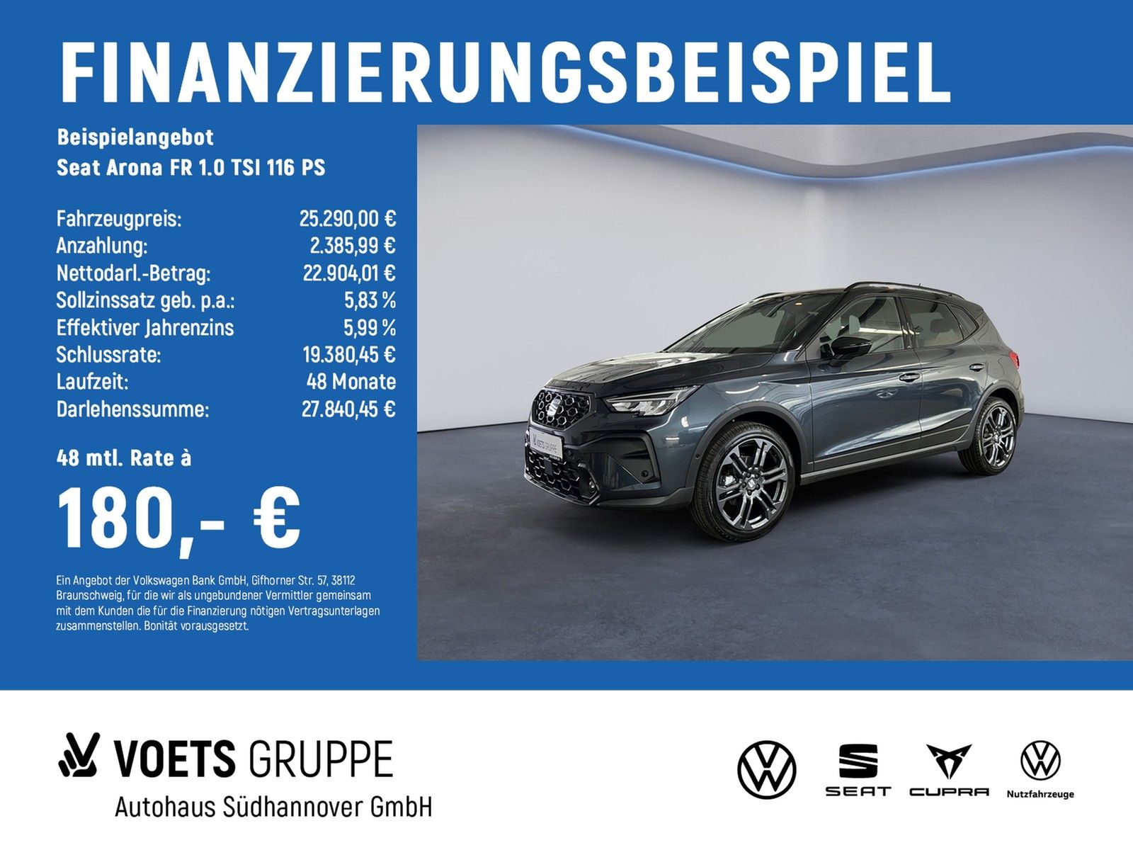 Seat Arona FR 1.0 TSI 116 PS NAVI LED SHZ KESSY AHK V