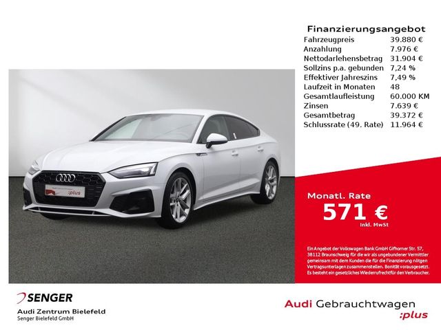 Audi A5 Sportback S line 35 TFSI S tronic MMI LED Kam