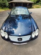 Mercedes-Benz SL 500 - SCHECKHEFT  - blaue Mercedes-Benz SL 500