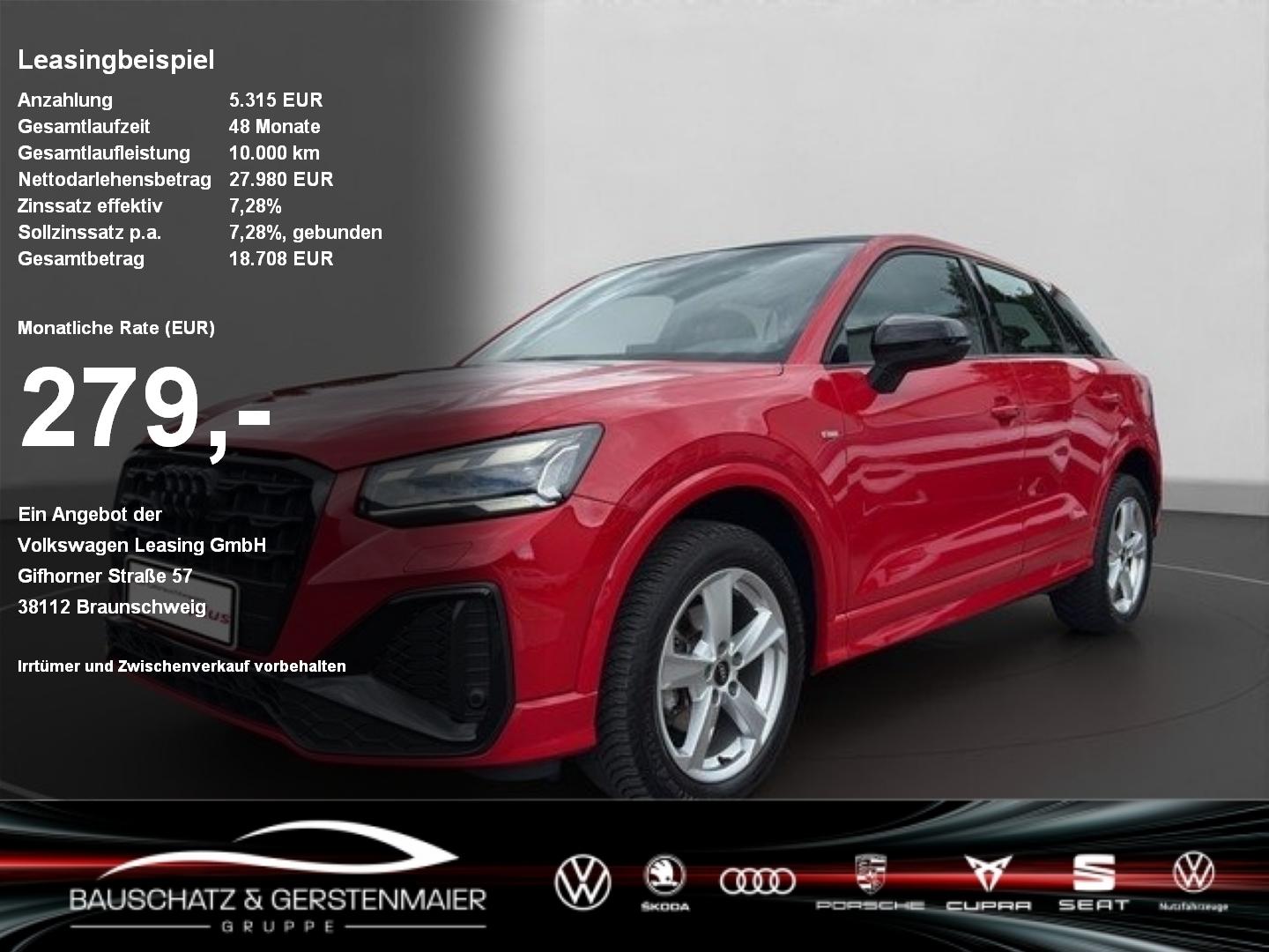 Audi Q2 30 TDI S tronic S line Fahrschulfahrzeug Lede