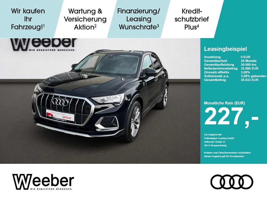 Audi Q3 *AHK*NAVI*LED*GRA*KESSY*SHZ*LM*5J GAR AHK