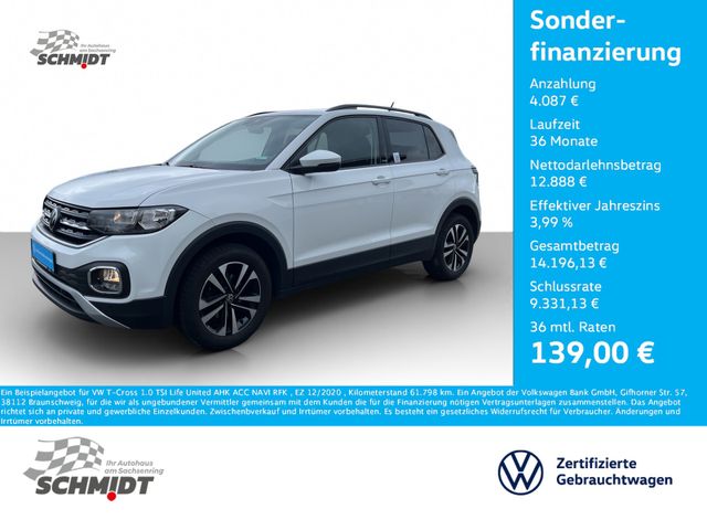 Volkswagen T-Cross 1.0 TSI Life United AHK ACC NAVI RFK