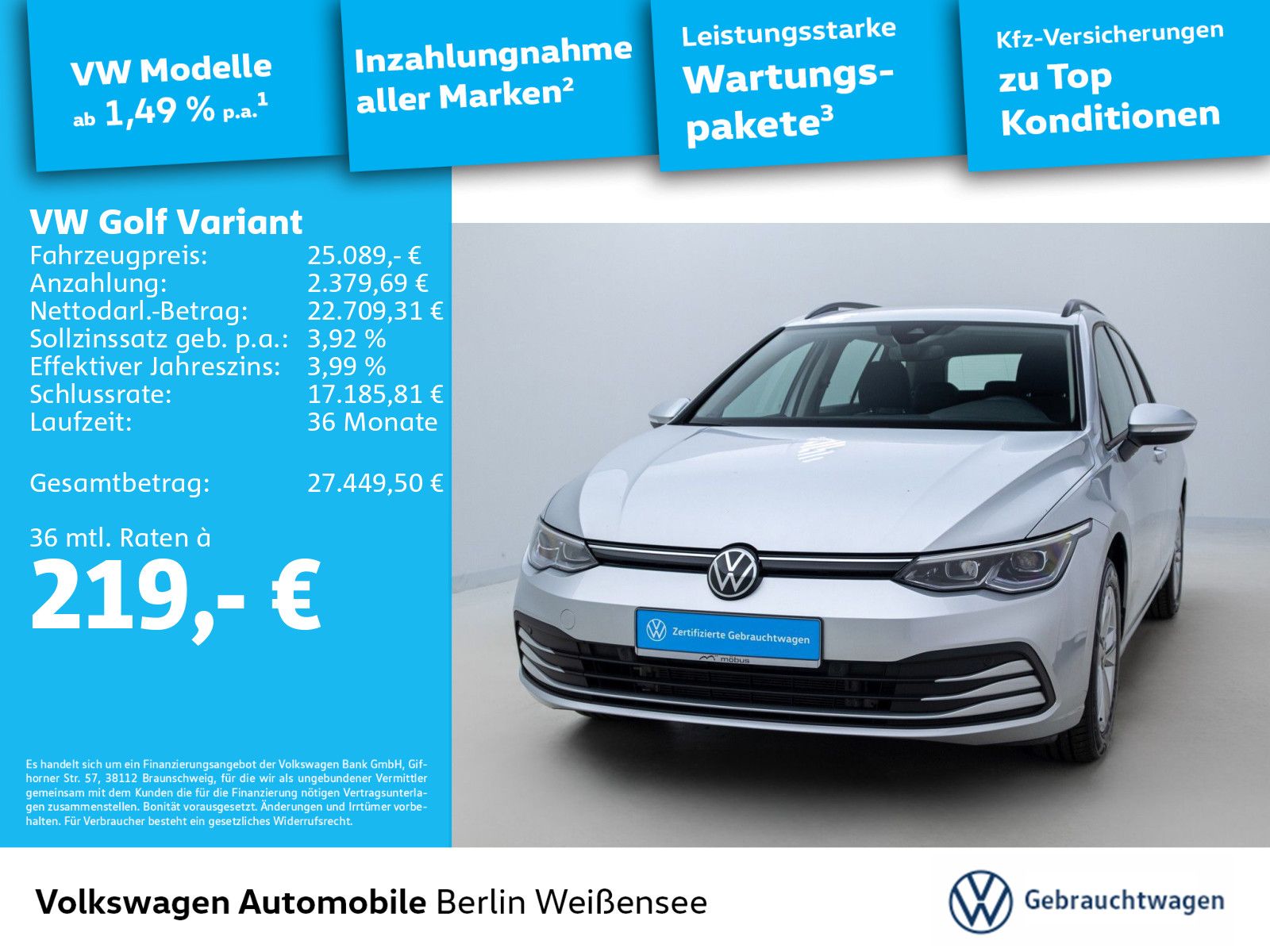 Volkswagen Golf Variant VIII TDI Life DSG*LED*NAV*ACC*APP*A imagem 2