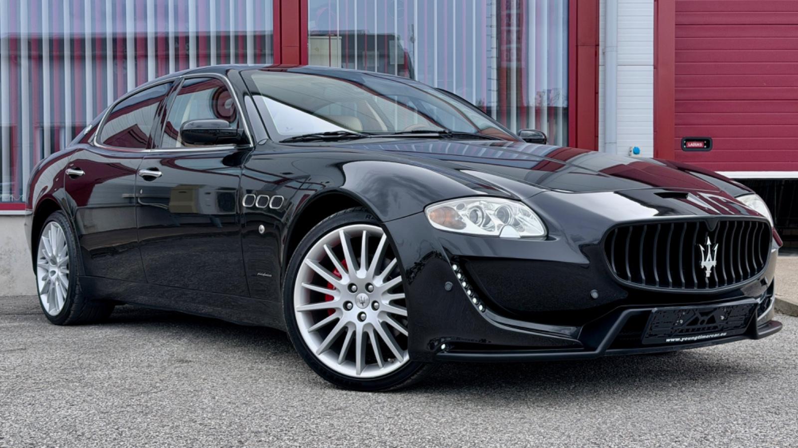 Maserati Quattroporte 4.2 V8 | 400 ch | BVA | Cuir beige | GPS | Xénon | Radars de recul
