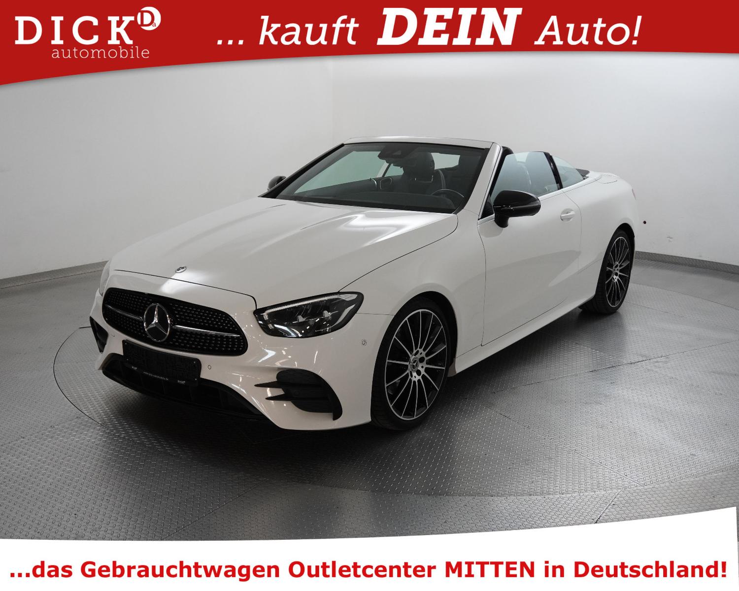 Mercedes-Benz E220d Cabrio 2X AMG NIGHT+WIDESC+STNDHZ+BURM+20"