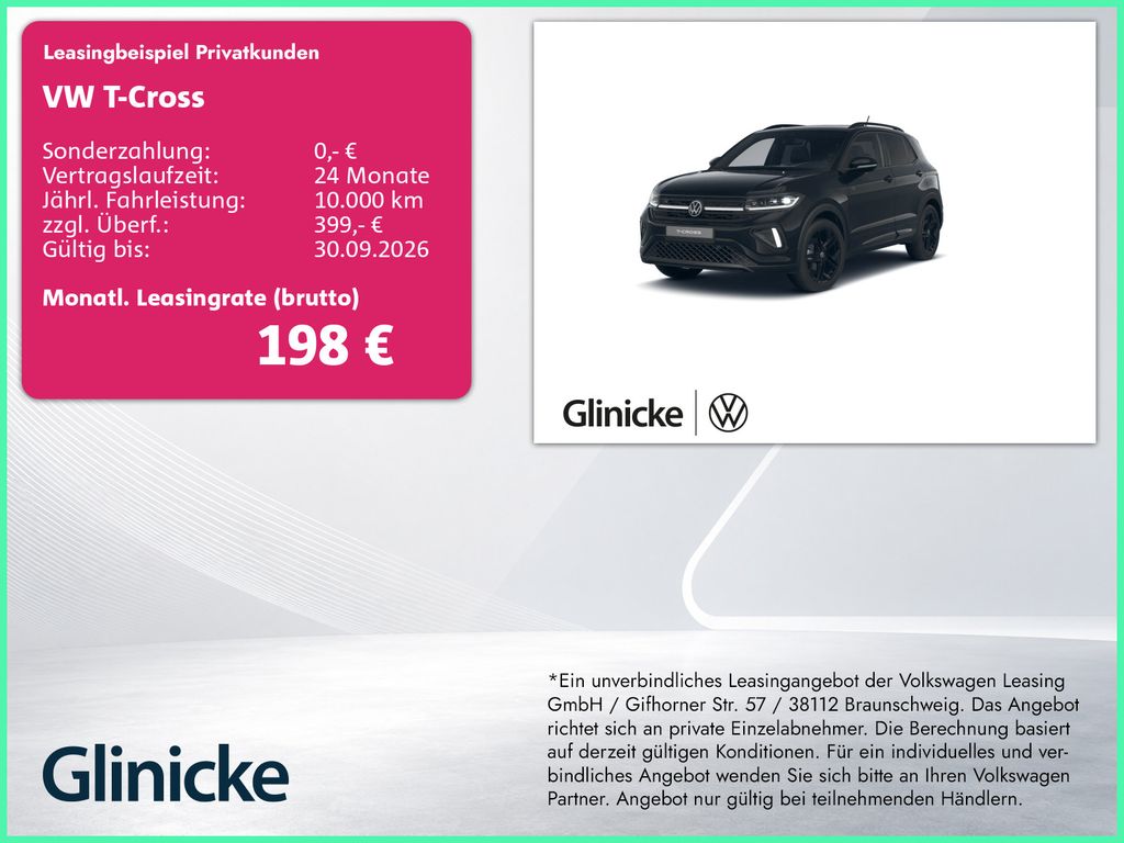 Volkswagen T-Cross 1.0 TSI R-Line Black Style