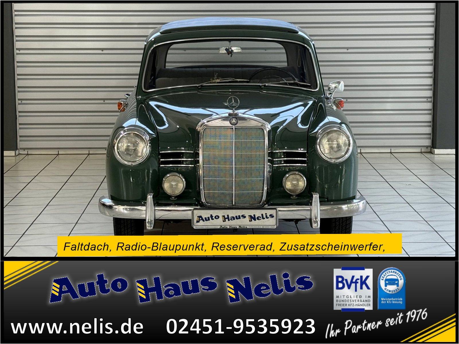 Mercedes-Benz 180 Ponton Faltdach Radio-Blaupunkt Reserverad Z
