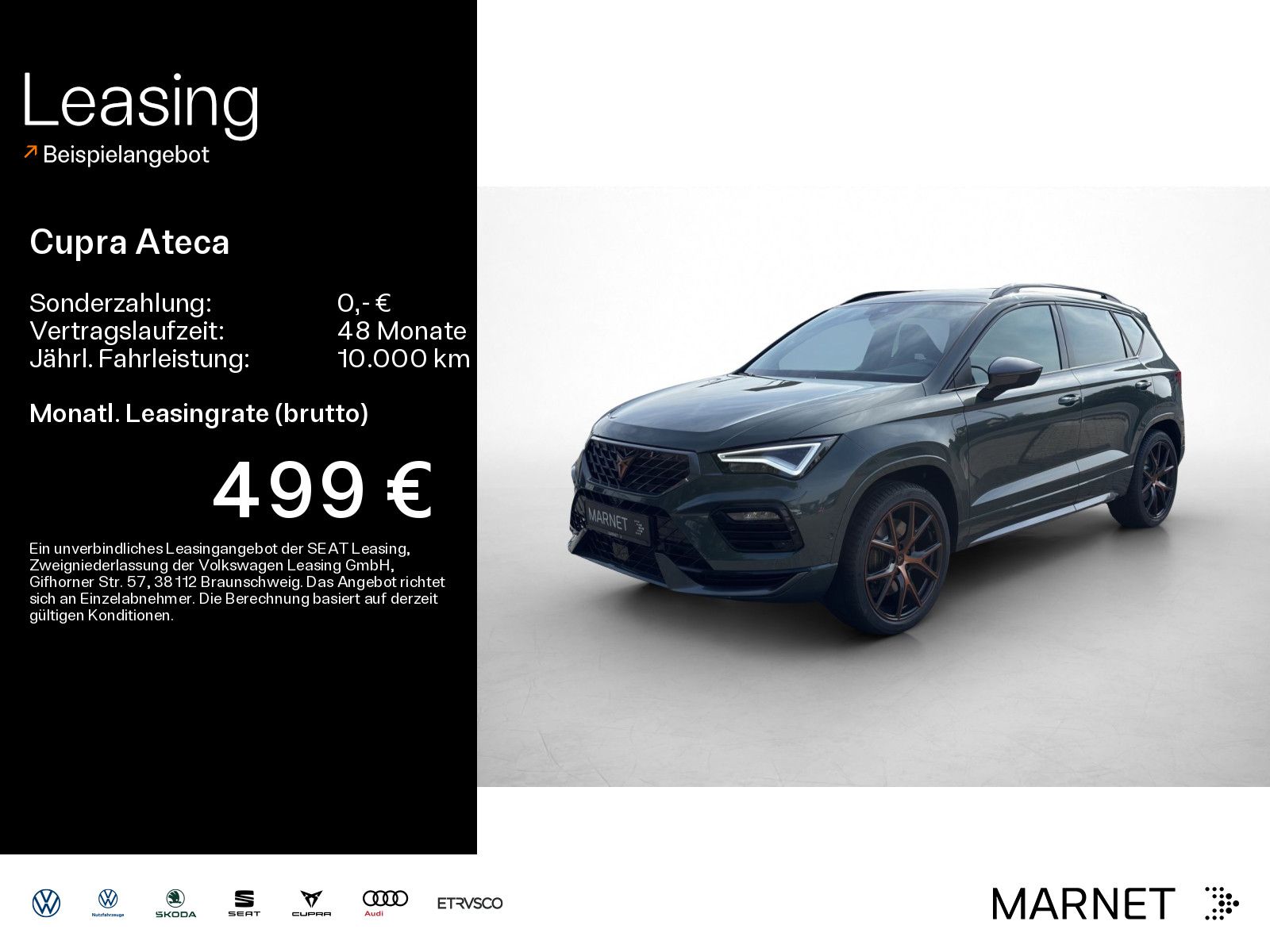 Cupra Ateca VZ 2.0 TSI 221 kW (300 PS) *AHKvorber.*4Dr
