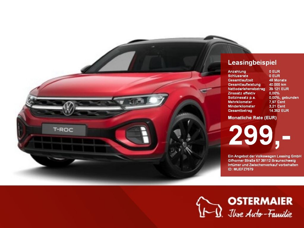 Volkswagen T-Roc R-Line 1.5TSI 150PS DSG 4J-GARANTIE,AHK,IQ