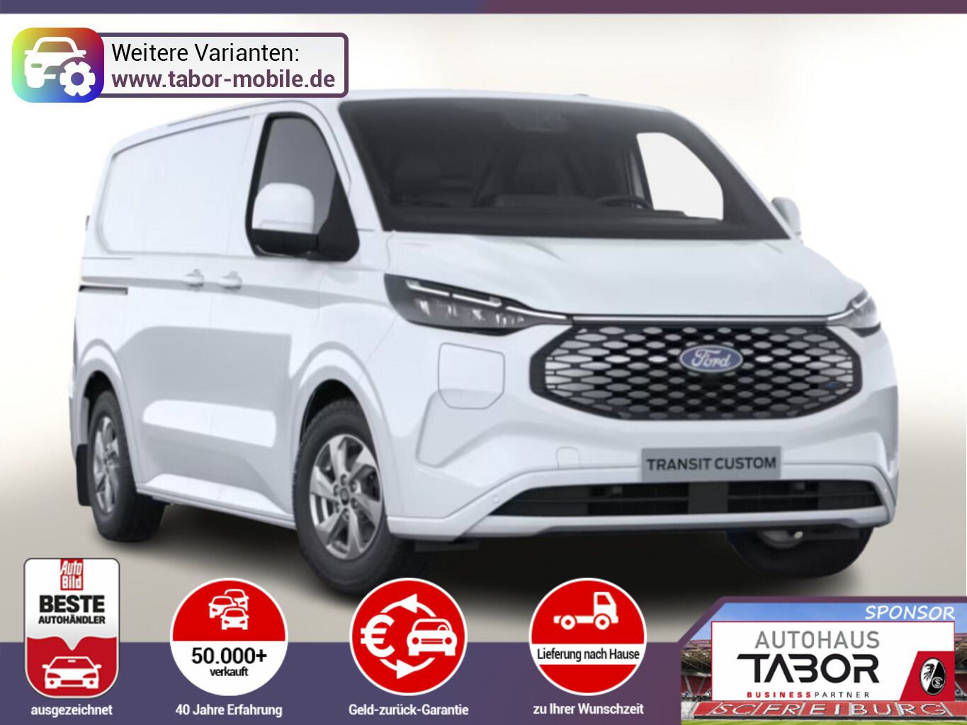 Ford E-Transit Custom 71kWh Limited L1 AHK UVP-35%*