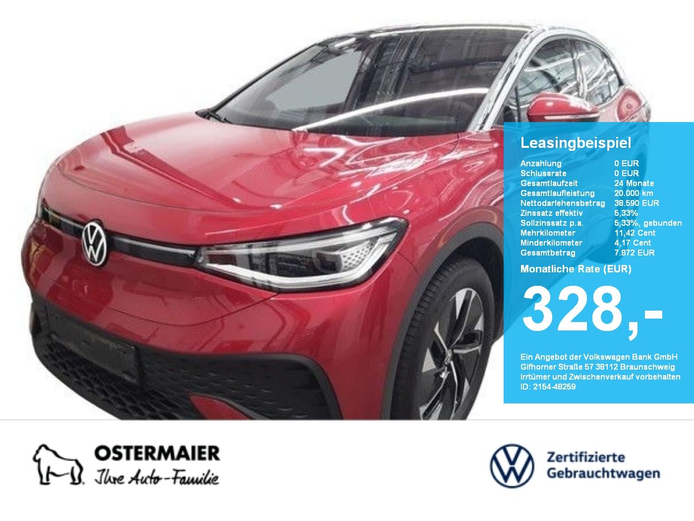 Volkswagen ID.5 PRO 286PS NP.64T ACC.5J-G.WÄRMEPUMPE.AREA-V