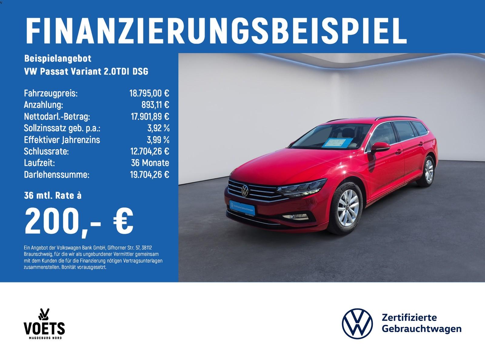 Volkswagen Passat Variant 2.0TDI DSG Business LED+NAVI+ACC+