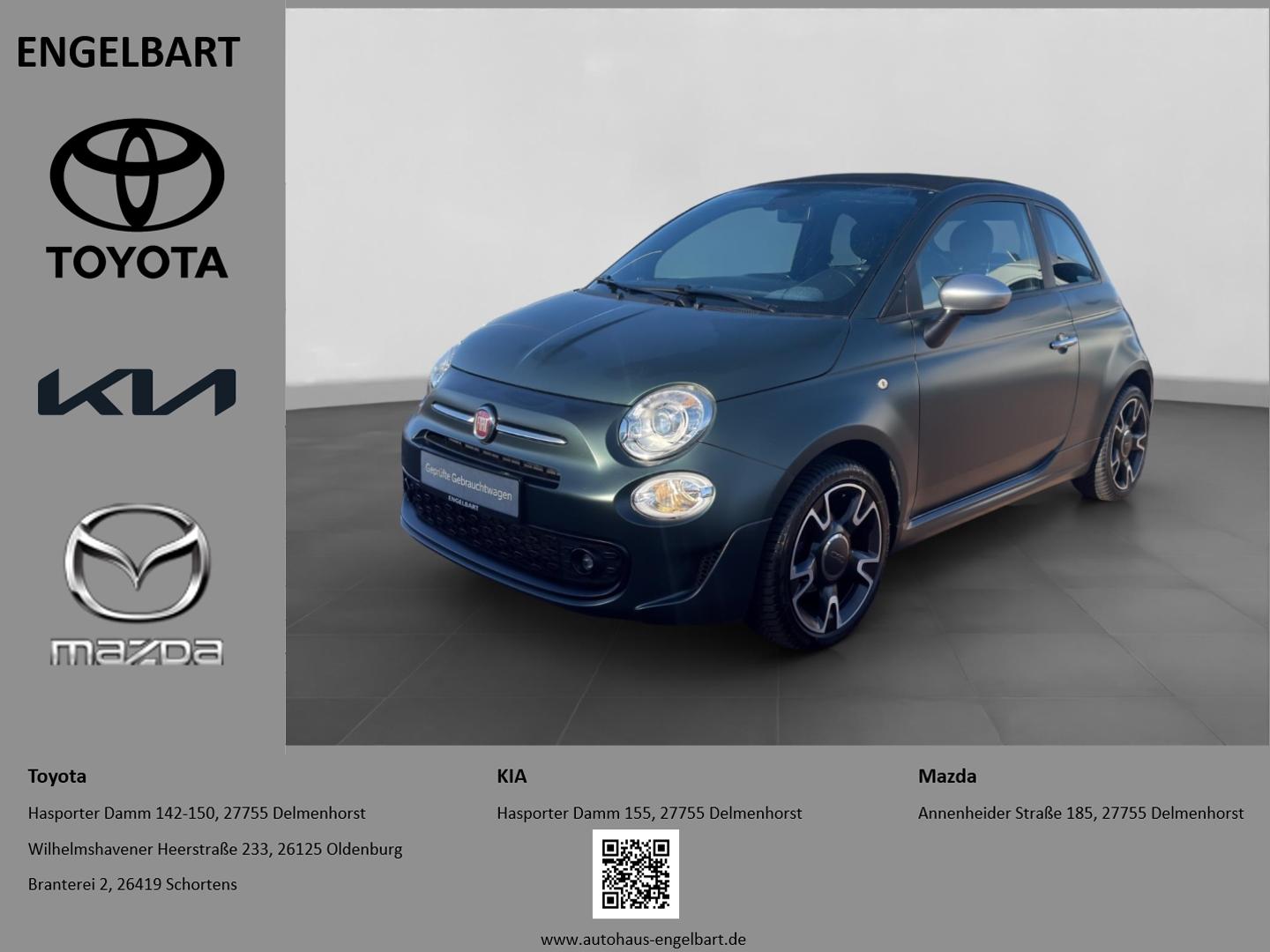 Fiat 500 RockStar 1.2 Faltdach Bi-Xenon Apple CarPlay