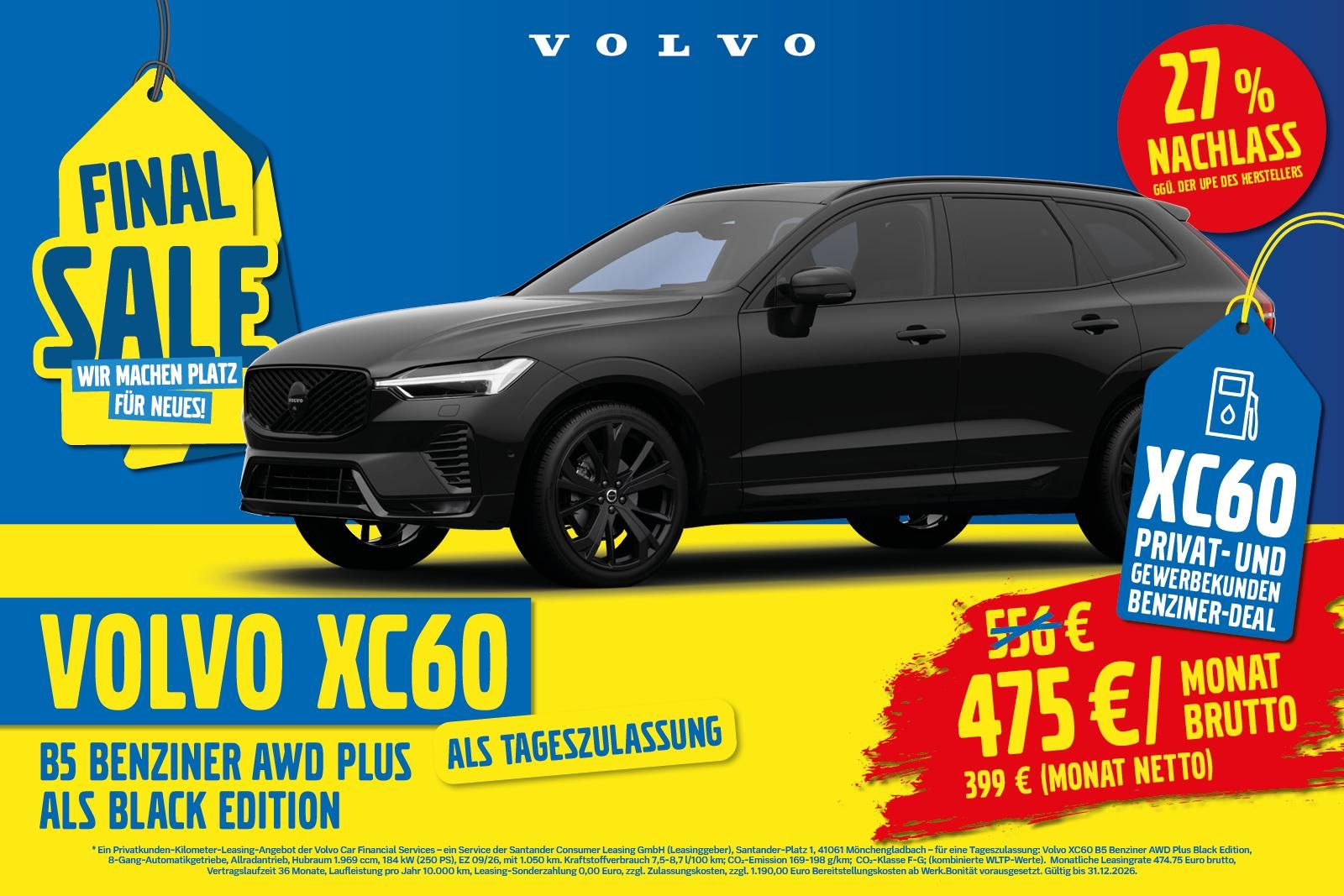 Volvo XC60 B5 AWD Black Ed. | Pano | HUD | 360° | H&K